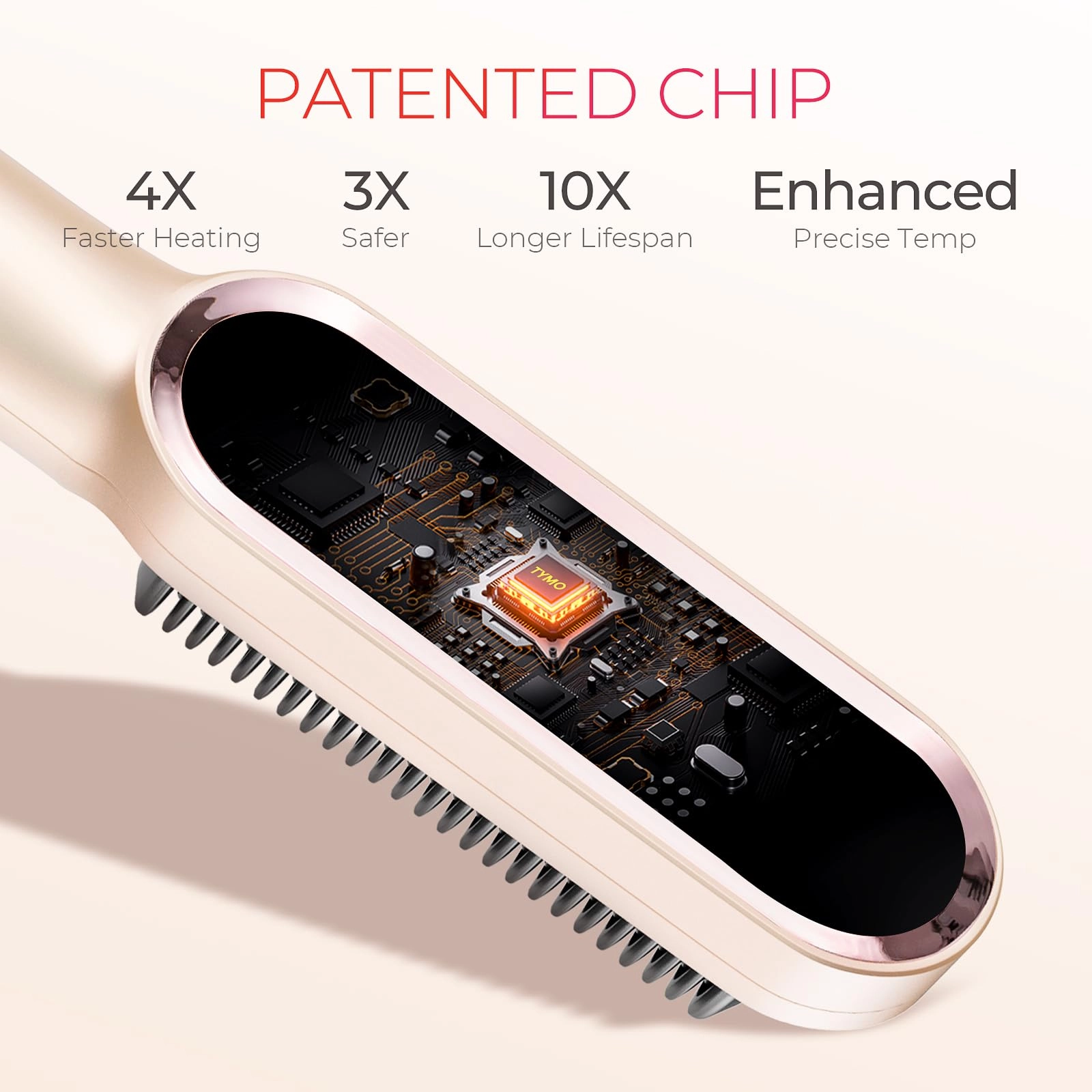 Ring Hair Straightener Brush