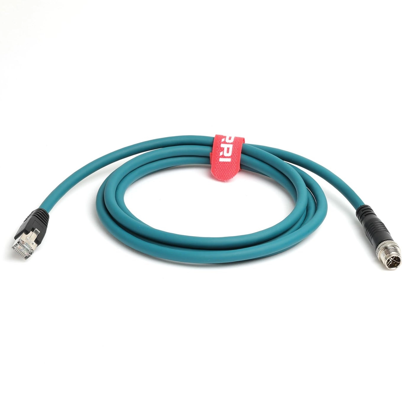M12 X-Coded 8 Pin to RJ45 Cat 7e Shielded Cable - 2M
