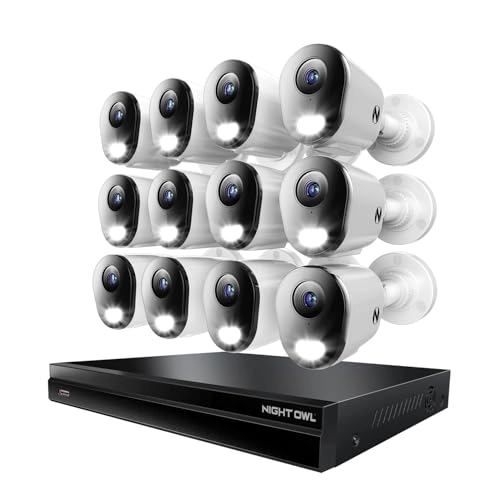 NVR - 32 channels + HDD - 16TB + Deterrence Camera - 12 Wired IP 4K