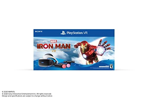 VR headset + Camera + Move motion controllers + Marvel's Iron Man VR blue-rays disc + Demo disc 3.0