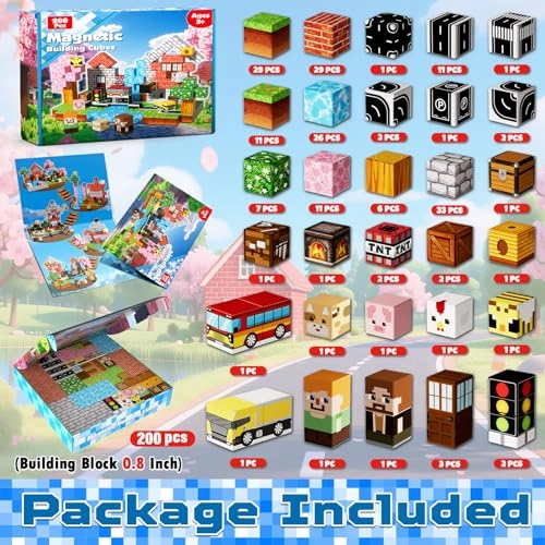 Magnetic Blocks - 200 pcs