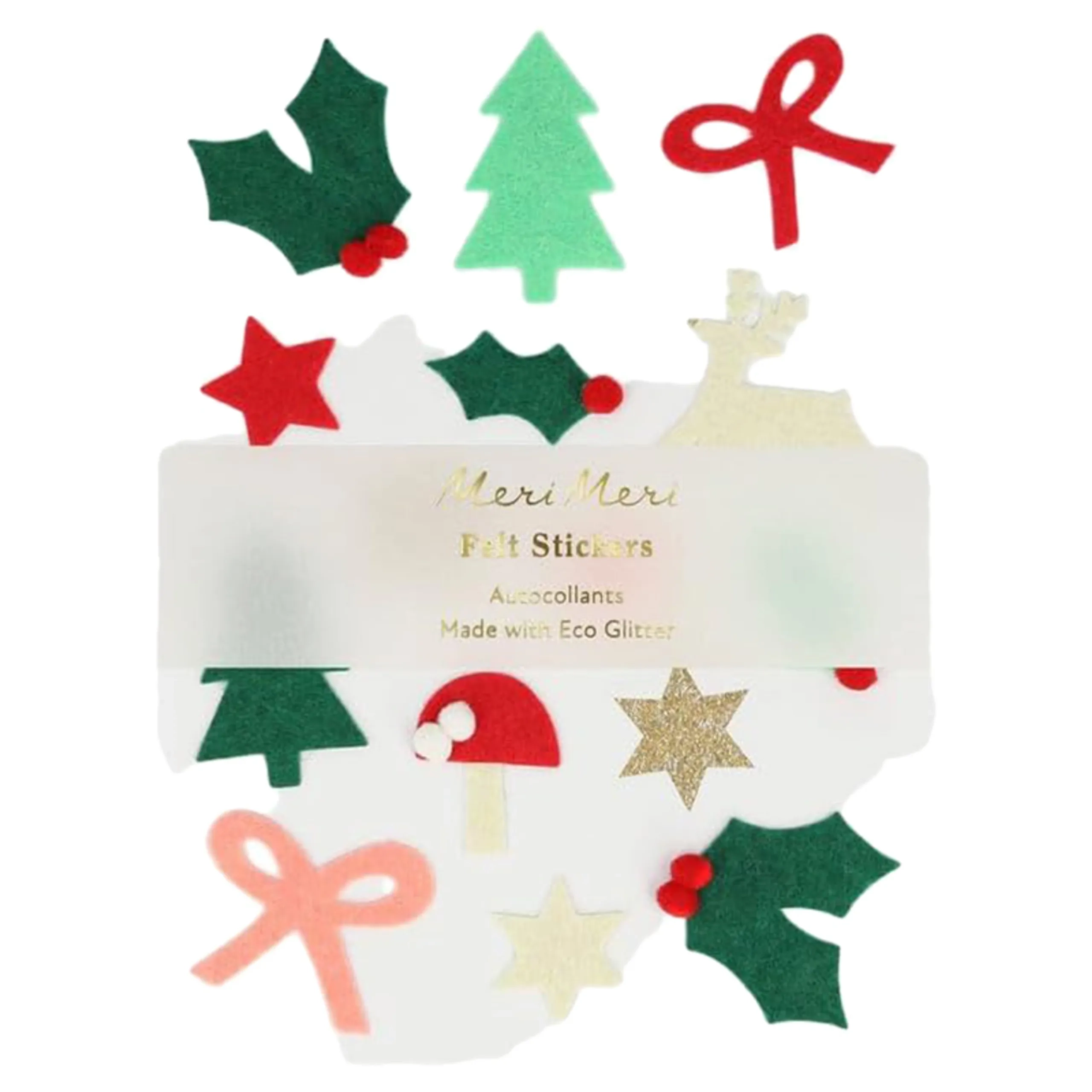 Meri Meri Felt Christmas Icon Stickers - 60 pieces