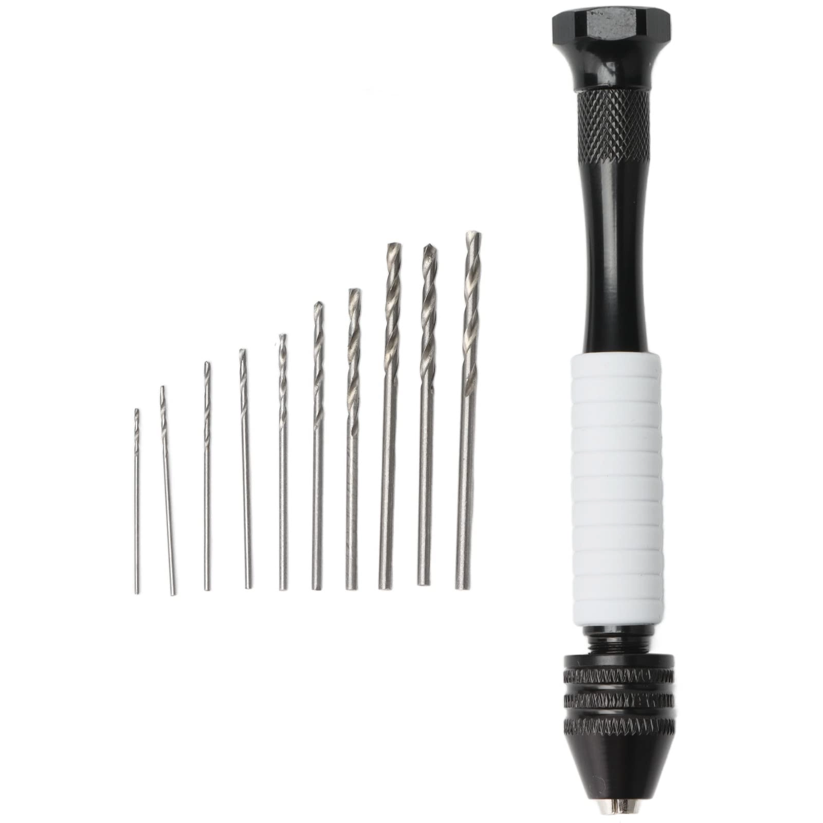 Hyuduo Hand Twist Drill - 11 piece High Speed Steel 0.5mm-2mm