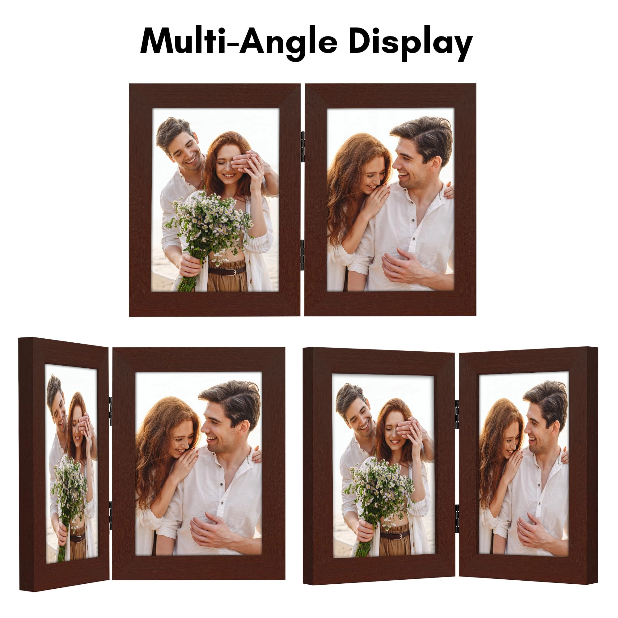 Hinged Picture Frame - 5x7 Two Displays