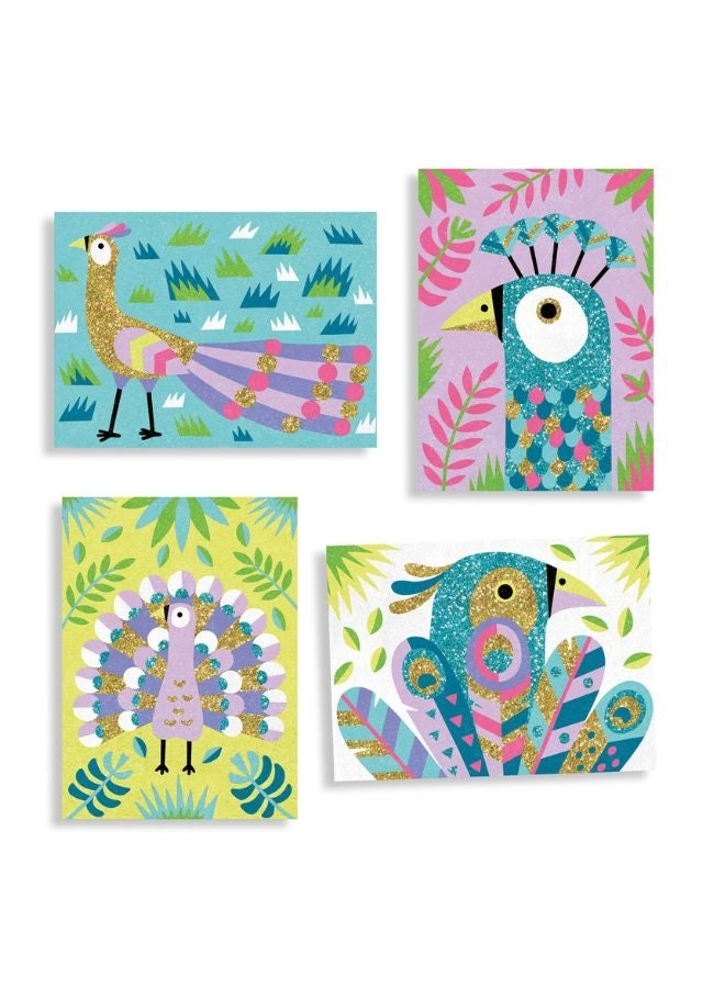 Dazzling Birds Sand Art - bird-themed