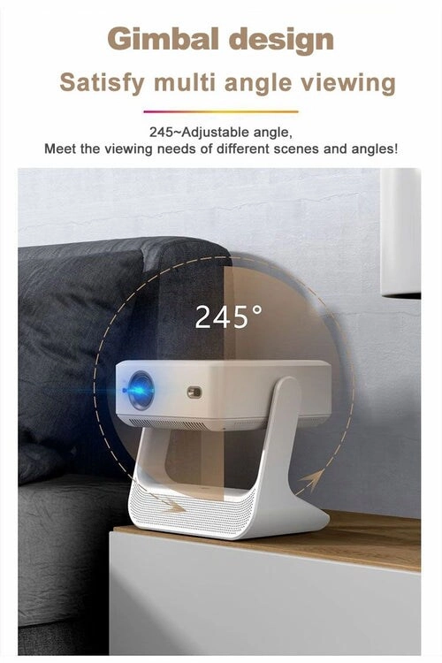 A10 Android Smart LED Projector with 5G WiFi Auto Focus,Max 4K,Wireless Mirror Phone Projectors