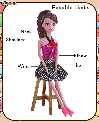 Kally Fashion Doll - Plastic 3D Eyes Ages 3+