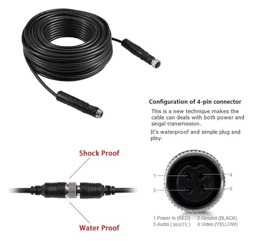 Brake light camera - Night vision + 5 inch Monitor