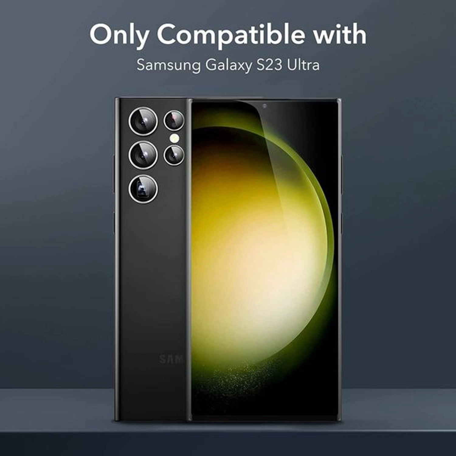 Clear Tempered Glass Camera Lens Protector for Galaxy S23 Ultra