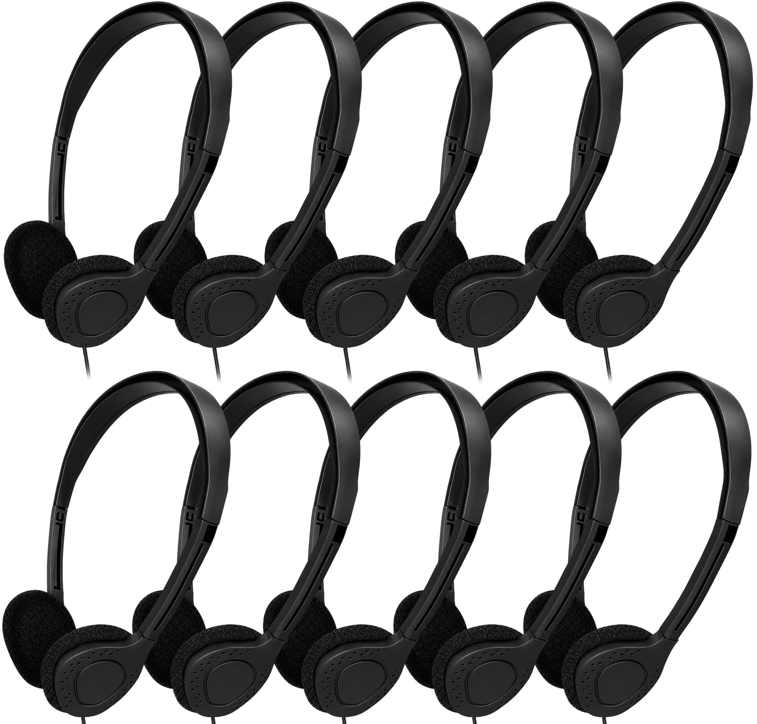 Bulk Classroom Student Headphones Wired Headphone Pack