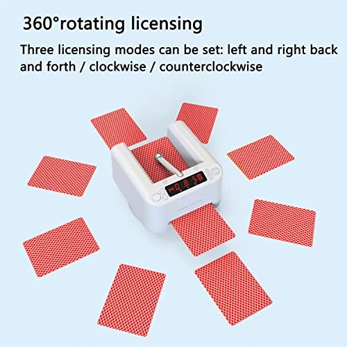 Automatic Card Dealer - 360° Rotating Touch Sensor LED Digital Display