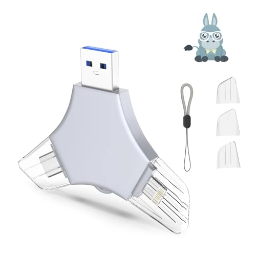 USB 3.0 Flash Drive - USB/Lightning/Type C 64GB