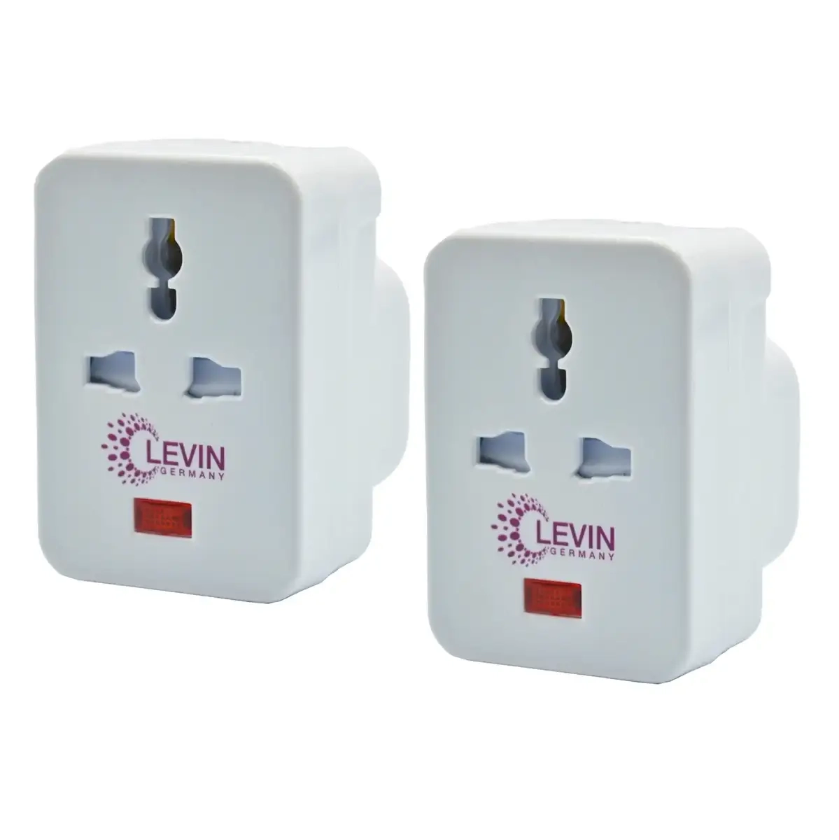 Levin 3-Way Multi-Plug Adapter - W/Neon White