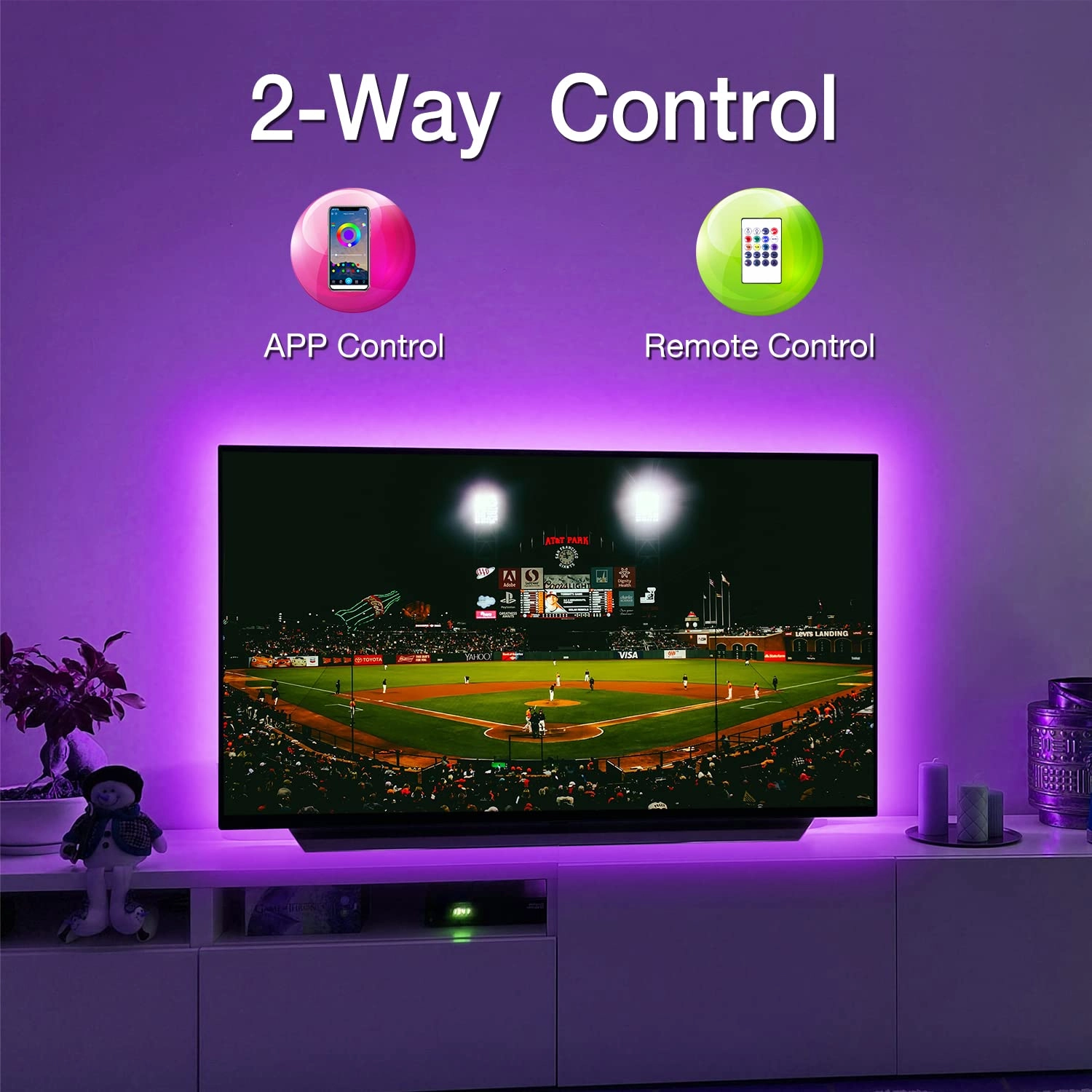 LED Lights for TV - 15ft