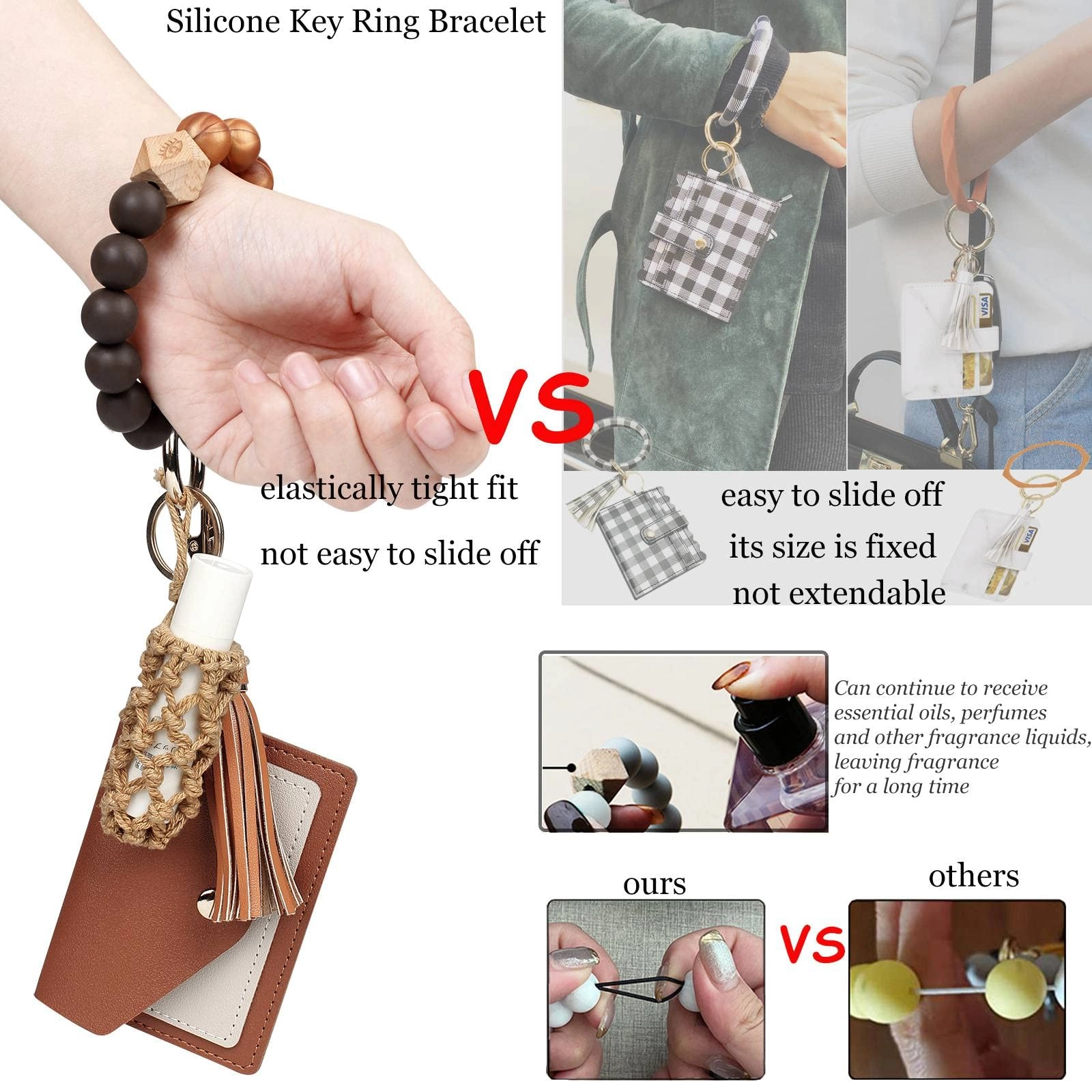 Silicone Key Ring Bracelet - Car