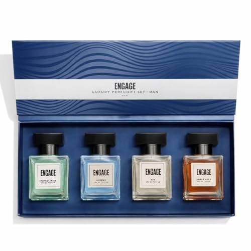 Yin + Homme + Amber Hues + Indigo Skies - Amber Wood 25ml X 4