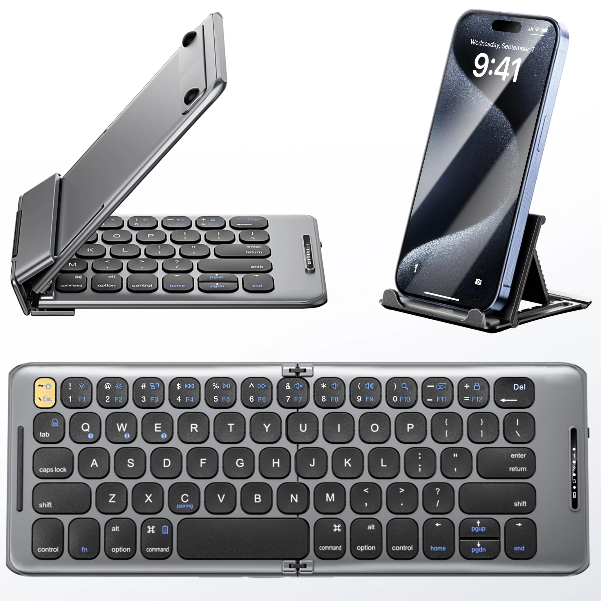 PuechAxe Foldable Bluetooth Keyboard - Wireless