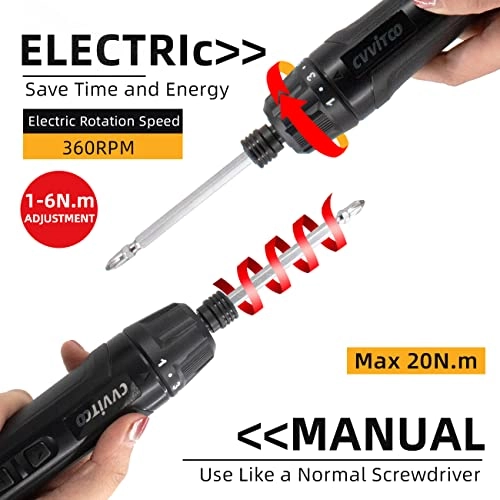 Mini Cordless Electric Screwdriver - 6N.m Torque Type C USB