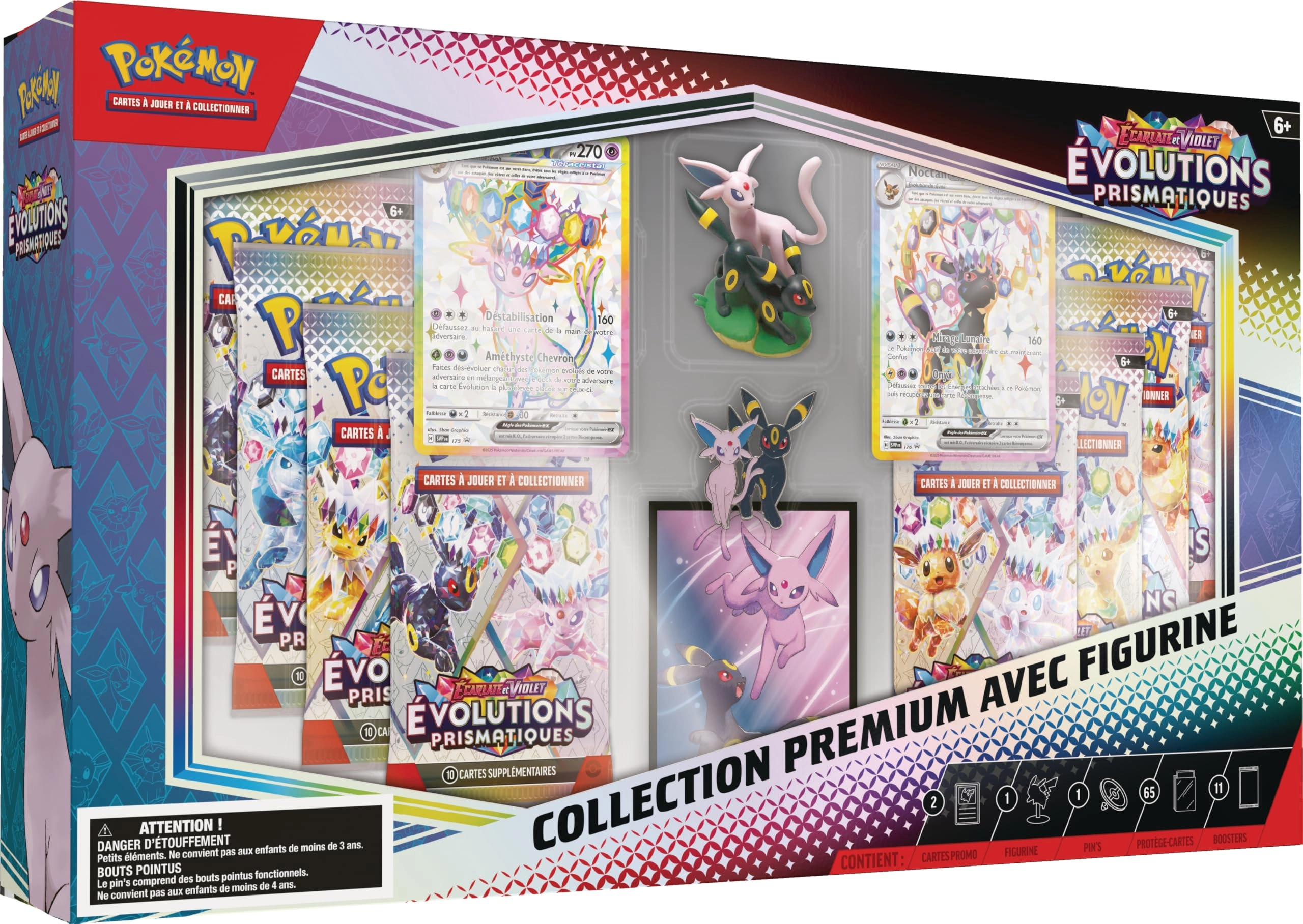 The Pokémon Company International Prismatic Evolutions - 2 Textured Glossy Promo Cards 11 Boosters
