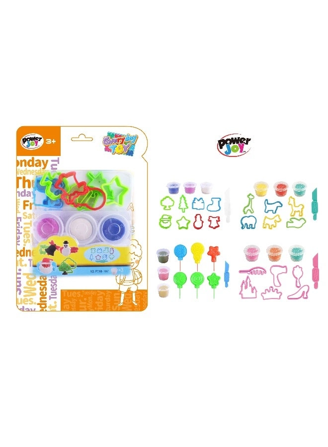 Power Joy Everyday Toy Play-Doh Set - Plastic 140g