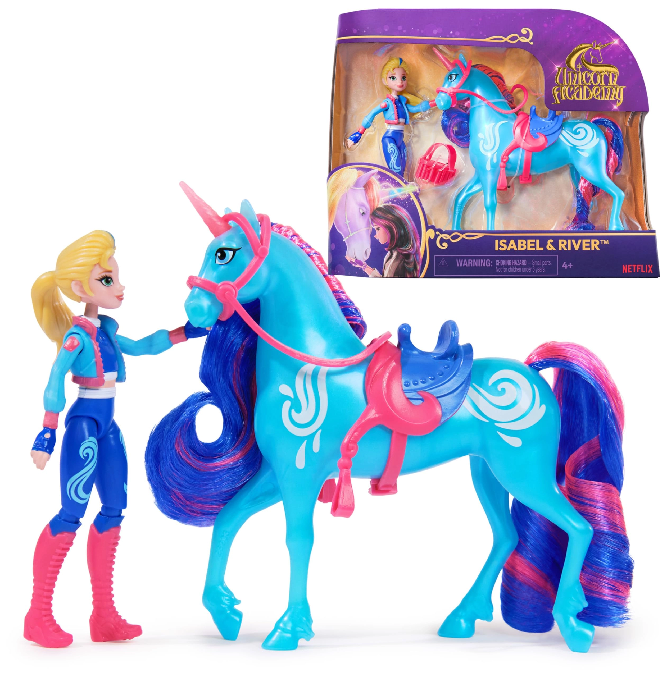 Spin Master Isabel & River Power of Friendship Set - 11-cm 13-cm Translucent Saddle