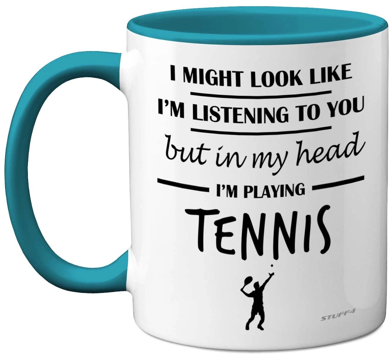 STUFF4 In My Head I'm Playing Tennis Mug - 1 pcs