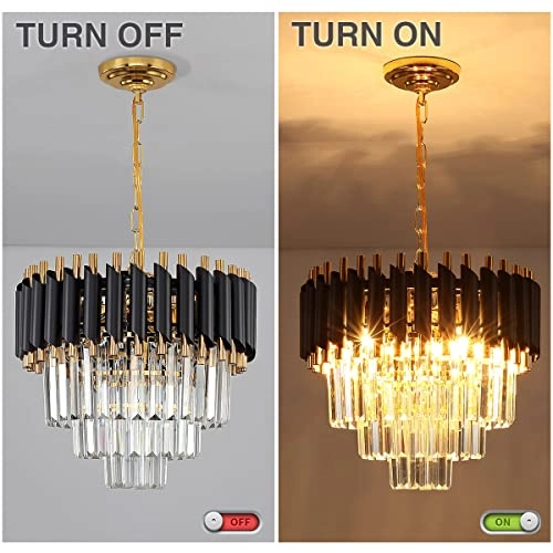 Modern Led Crystal Pendant Light - warm white