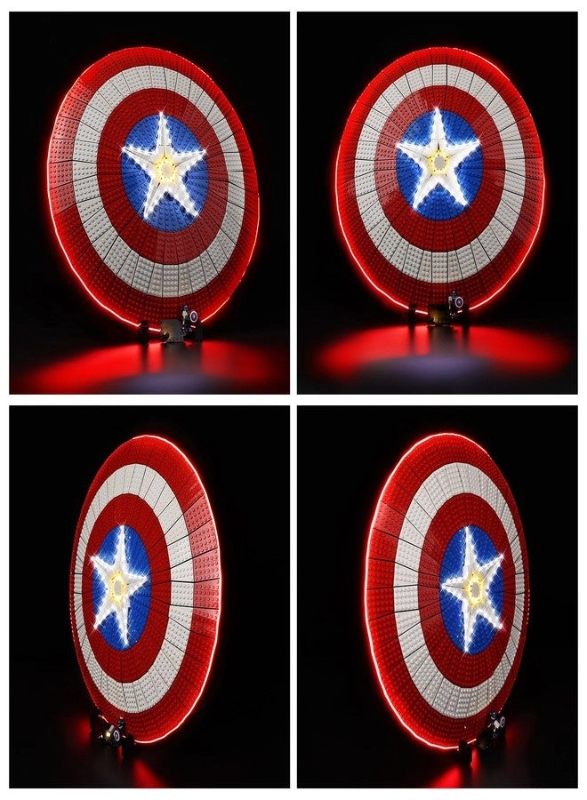 LED Light Kit - Compatible with Lego Marvel Captain America's Shield 76262 Light Only RC Version