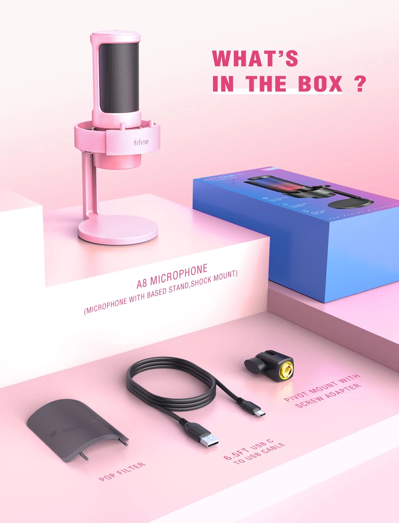 AmpliGame A8 USB Microphone