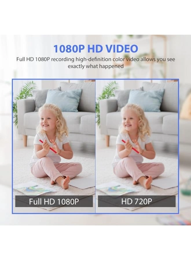 Security Camera with Clock 1080P