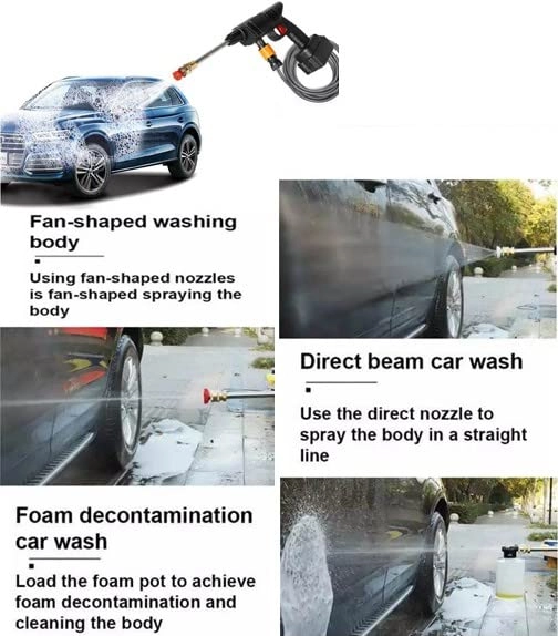 Portable Car Water High Pressure Gun - 24V5 Meter X6 2020