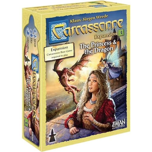 Z-Man Games Carcassonne: The Princess & The Dragon - Strategy Game