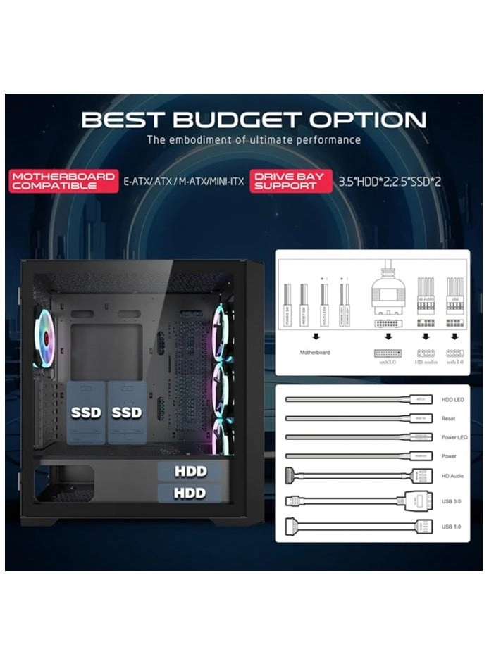 Vortex Midnight Series - Mid Tower