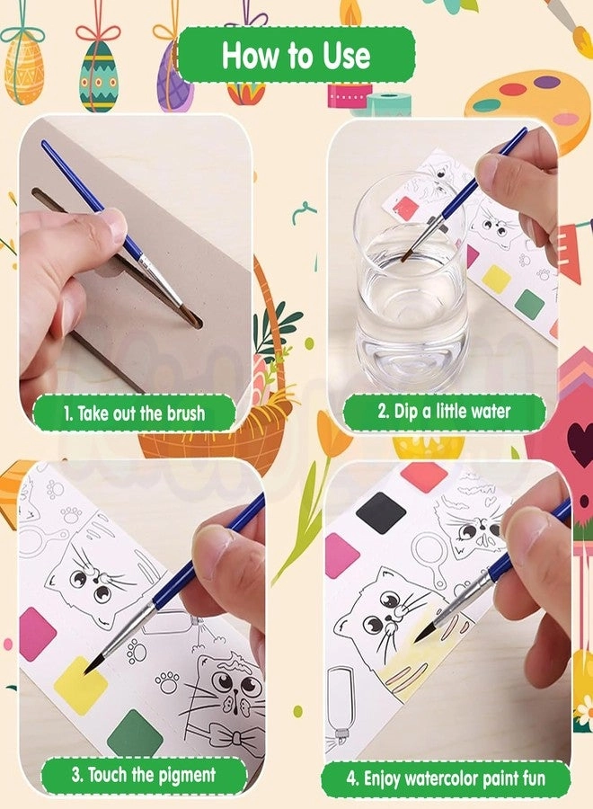 Pocket Watercolor Painting Forest Book - 0-3 Years