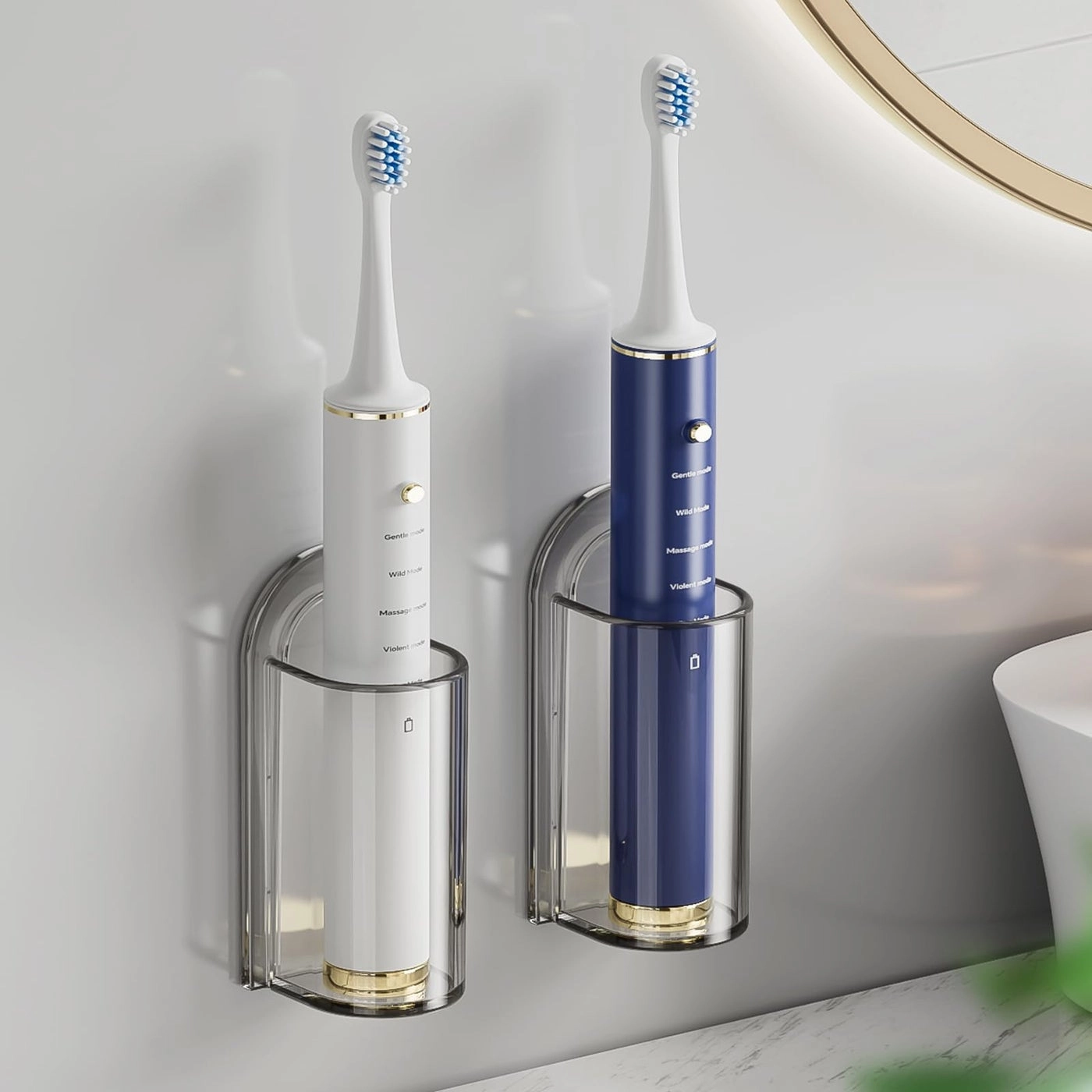 Electric Toothbrush Holders - Wall Mounted Single Slot