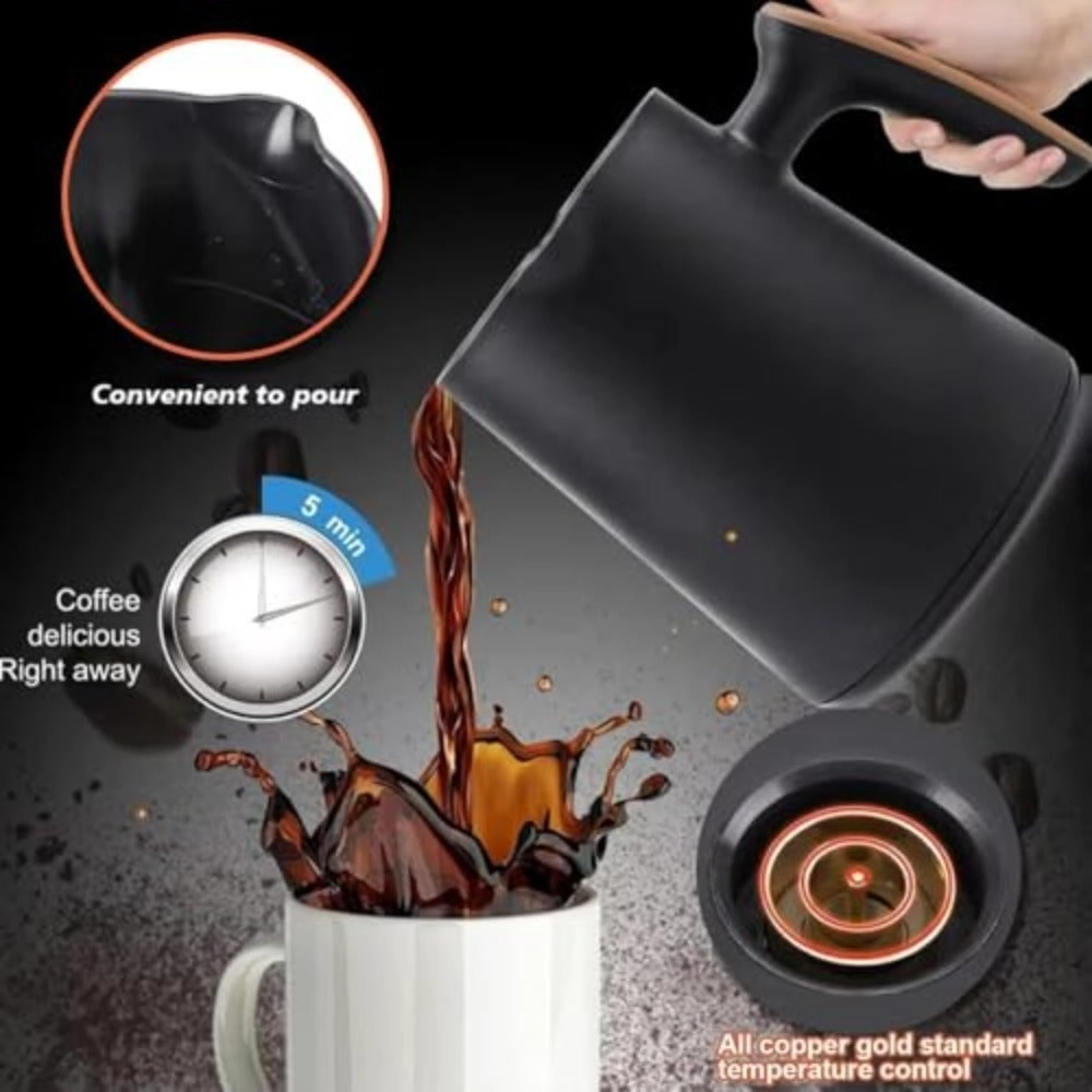 Automatic Turkish Coffee Maker - 250ml (4 Cup) One-Touch Operation 600 W