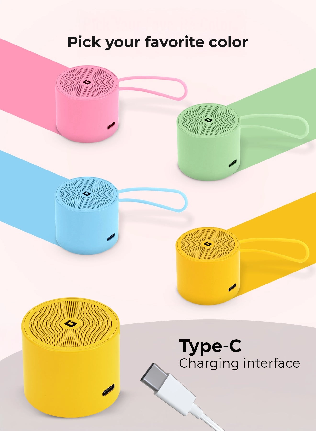 GMS11195 - Mini Portable Bluetooth Speaker