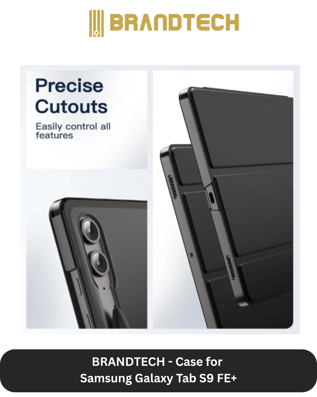 Cover with Screen Protector for Galaxy Tab S9 FE Plus