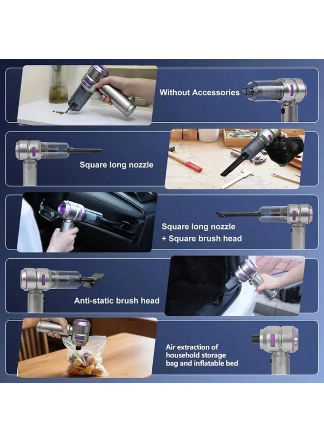 4-in-1 Wireless Handheld Vacuum Cleaner - 2000mAh