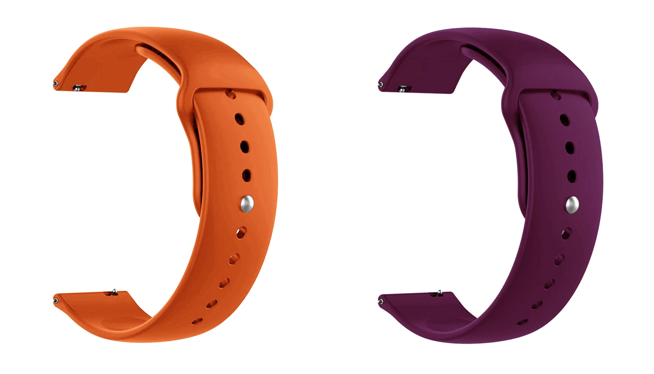 2 Pack 20mm Silicone Watch Band for Sekonda Motion