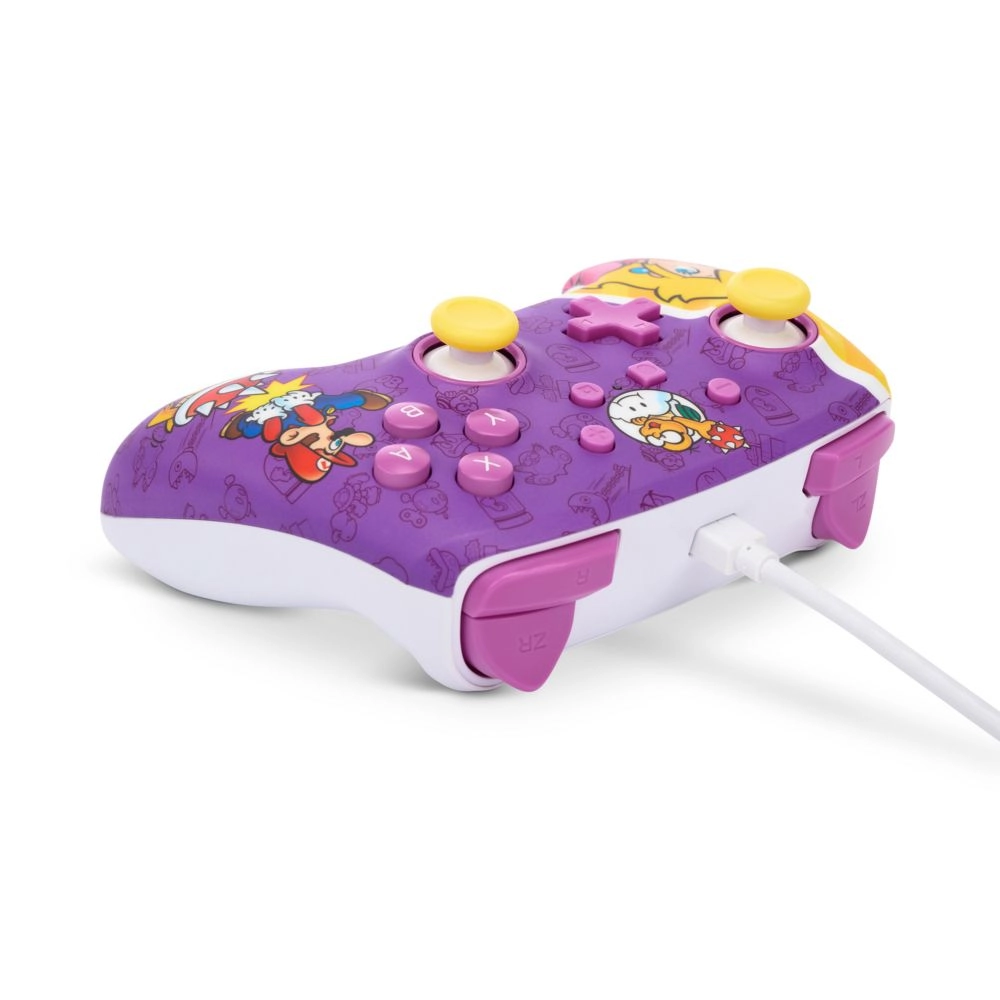 Princess Peach Battle Enhanced Wired Controller - Switch