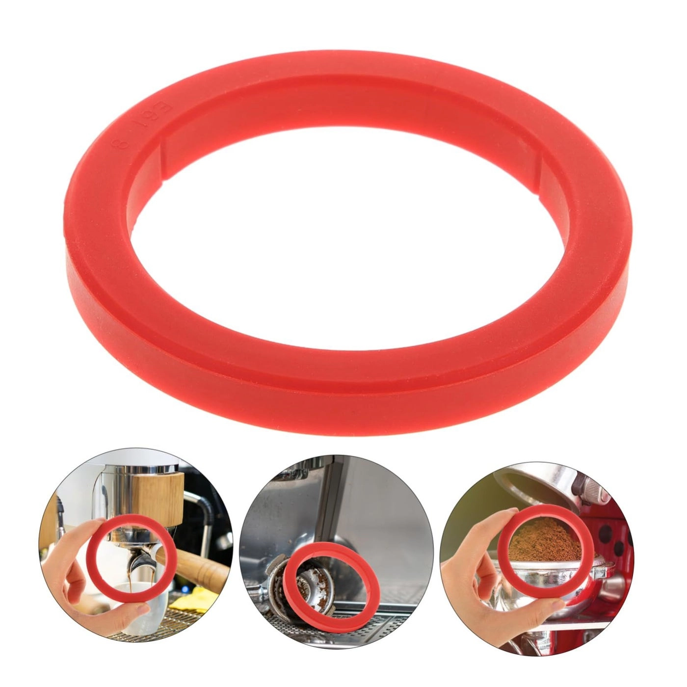 Group Head Gasket Seal Ring - Red 7.30X7.30X0.80cm
