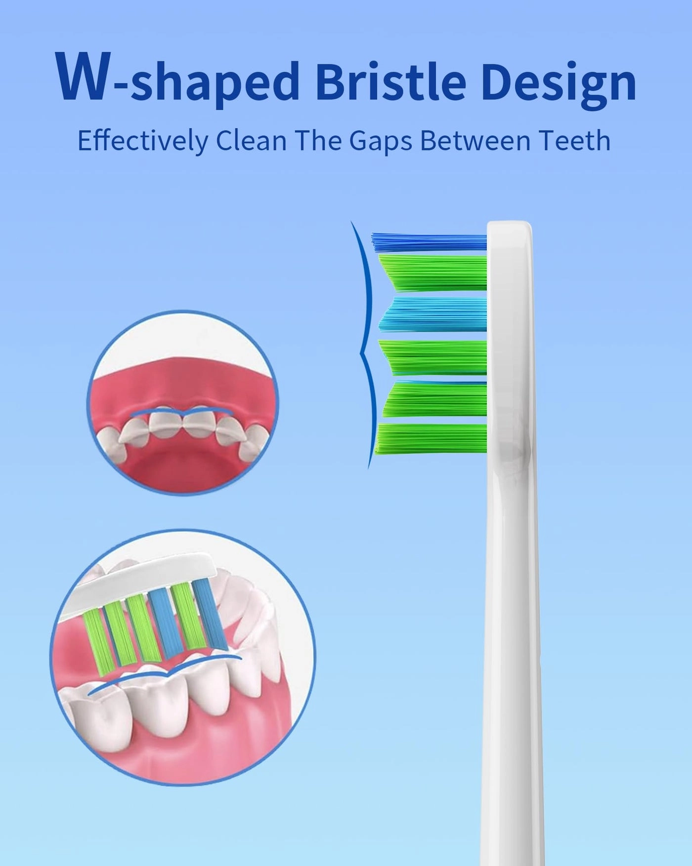 Sonic Electric Toothbrush Brush Heads - 4 Pack White