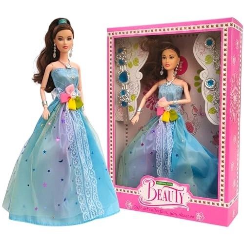 Doll Set - 14-Piece Multicolor Ages 3+