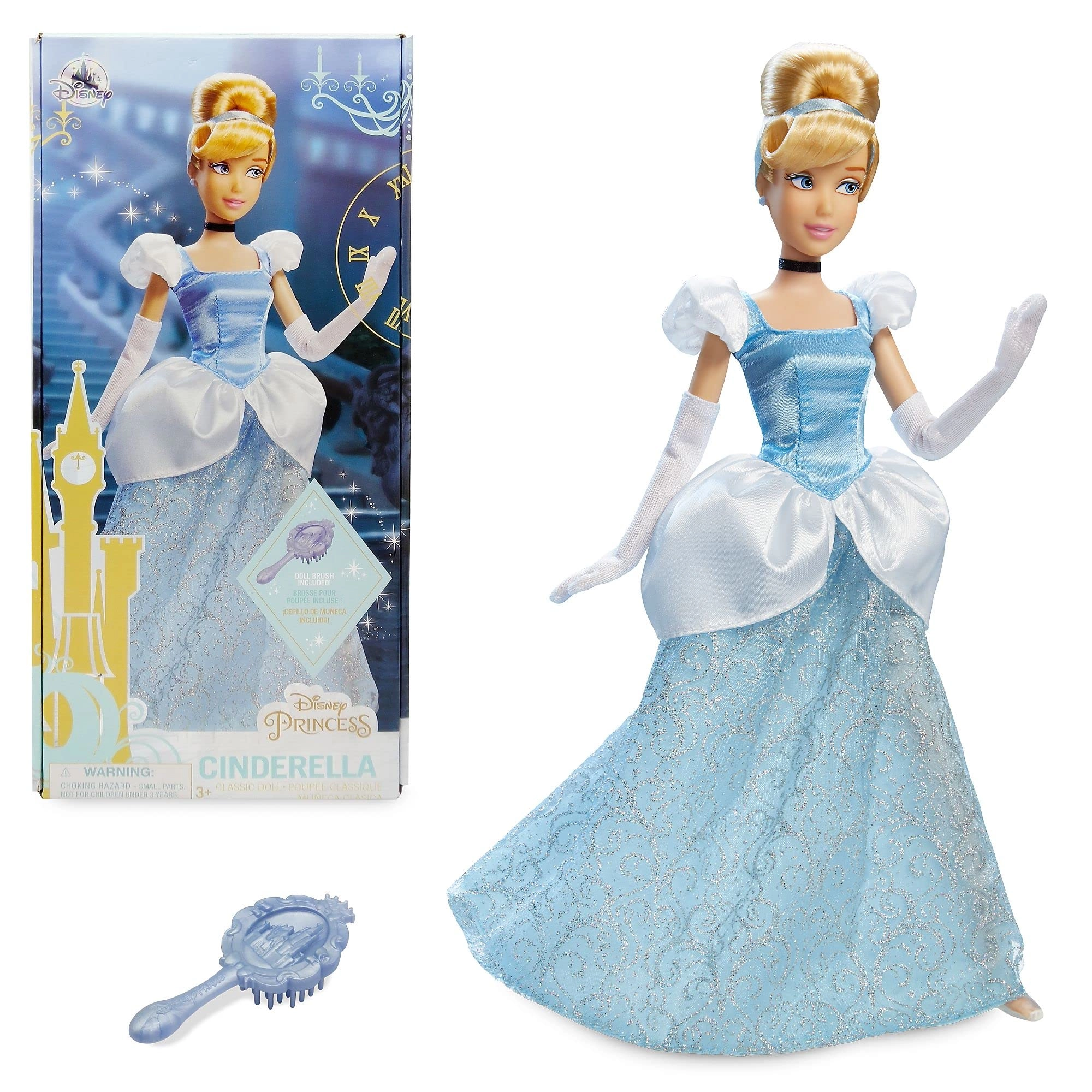 Disney Store Cinderella Classic Doll - 29cm Fully Posable Ages 3+