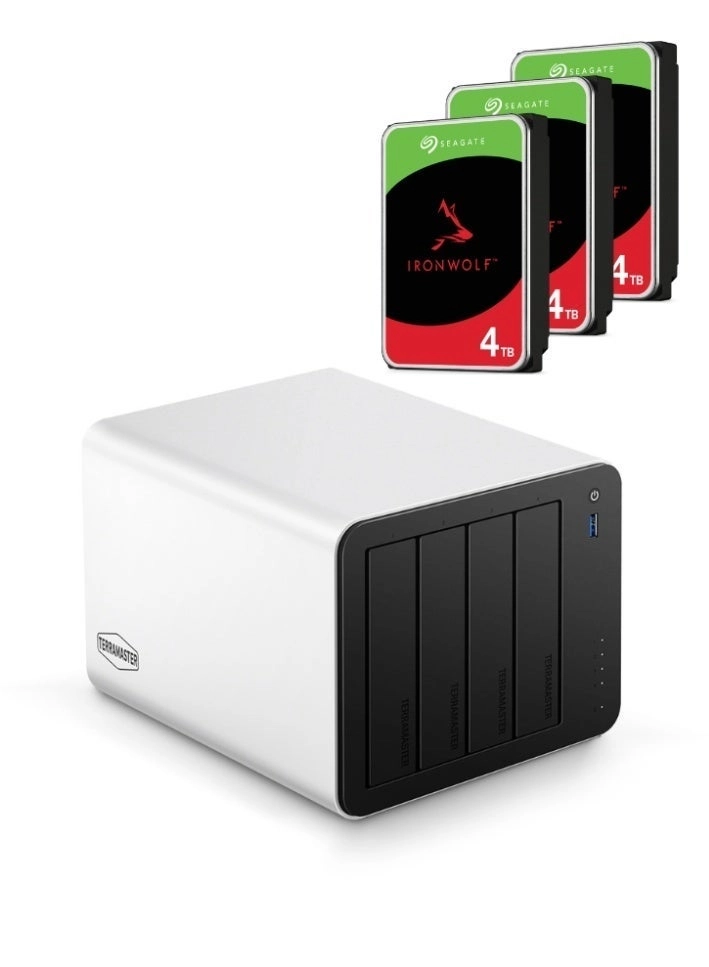TerraMaster F4-425 Plus + IronWolf 4-Bay 12TB - 3 X 4TB Seagate IronWolf