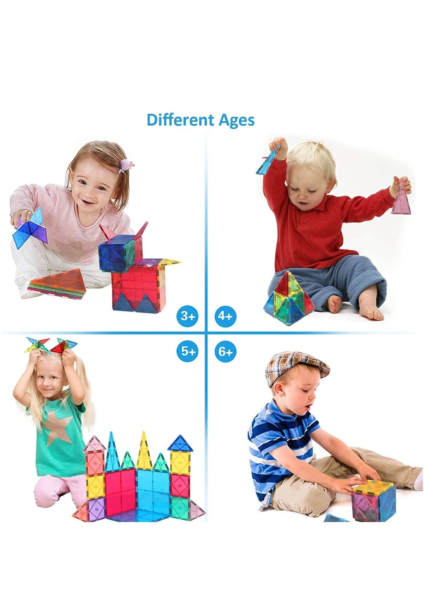 3D Star Magnetic Tiles - 3 to 8 Years Old 46 PCs