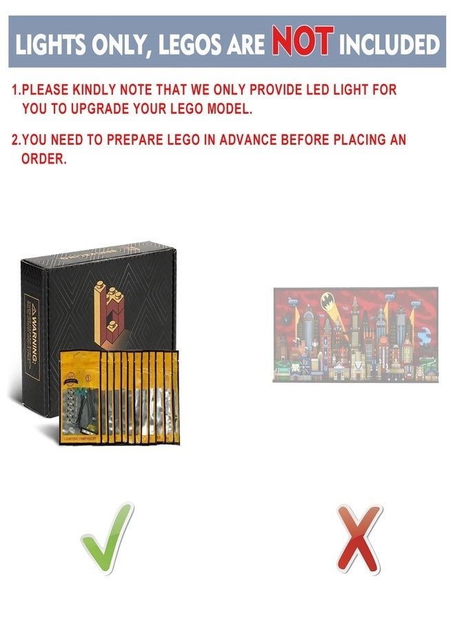 Lighting Kit Compatible with Lego The Animated Series Gotham City 76271 - Bricks Not Included Classic Version Light