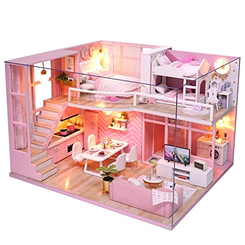 DIY Miniature Dollhouse Kit - Pink Girl Motif