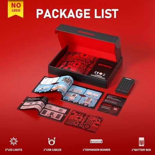 LED Lighting for Astromech Droid BB-8 - Compatible with 75452 Premium Decorative Light